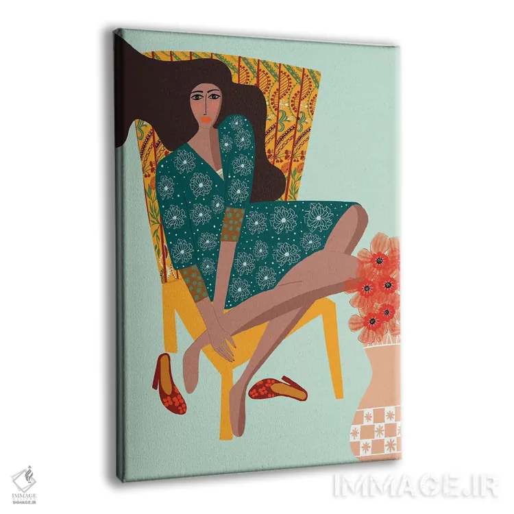 تابلو دکوراتیو تنهایی اثر باورا راژین - نمای پرسپکتیو محصول