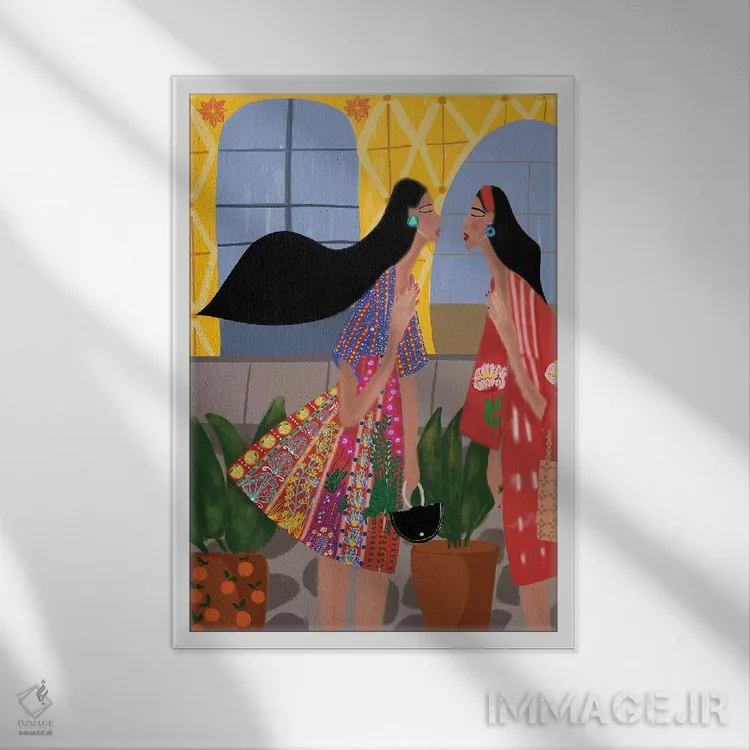 تابلو دکوراتیو خیابانی در سویا اثر باورا راژین - نمای قابدار سفید