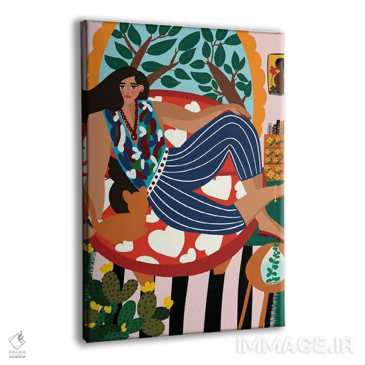 تابلو دکوراتیو بهشت من اثر باورا راژین - نمای پرسپکتیو محصول