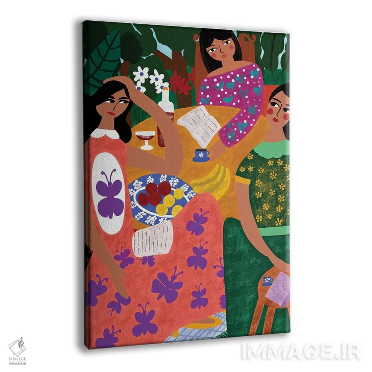 تابلو دکوراتیو باشگاه کتاب تابستانه اثر باورا راژین - نمای پرسپکتیو محصول