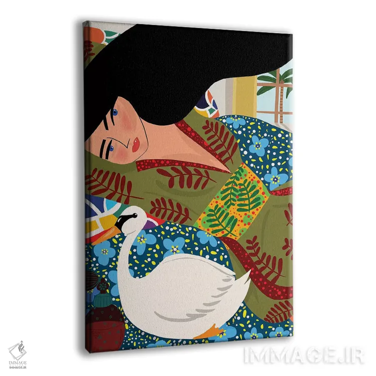 تابلو دکوراتیو در اندیشه مودیلیانی اثر باورا راژین - نمای پرسپکتیو محصول