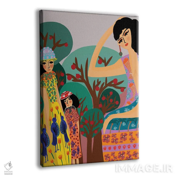 تابلو دکوراتیو درختان سیب اثر باورا راژین - نمای پرسپکتیو محصول