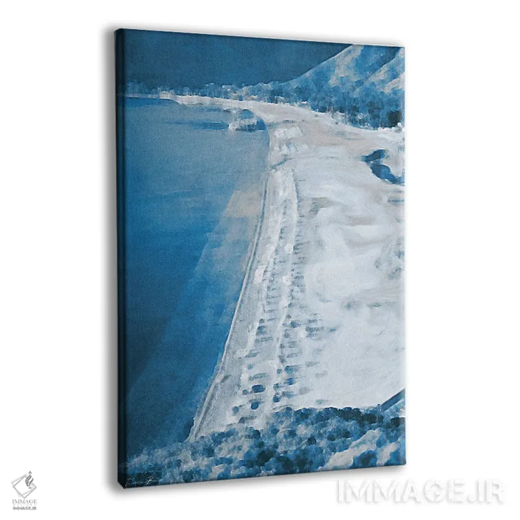 تابلو انتزاعی ساحل اثر دنیس براون - نمای پرسپکتیو محصول