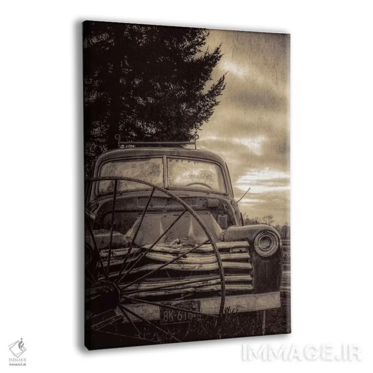 تابلو دکوراتیو کامیون کلاسیک اثر دان شوارتز - نمای پرسپکتیو محصول