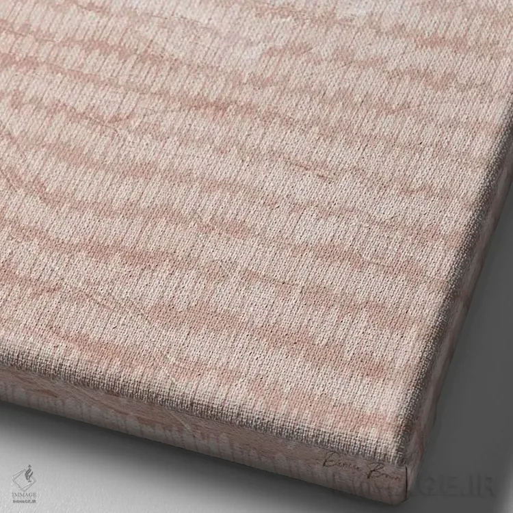 تابلو مینیمال امواج آرام ۱ اثر دنیس براون - نمای نزدیک بافت بوم