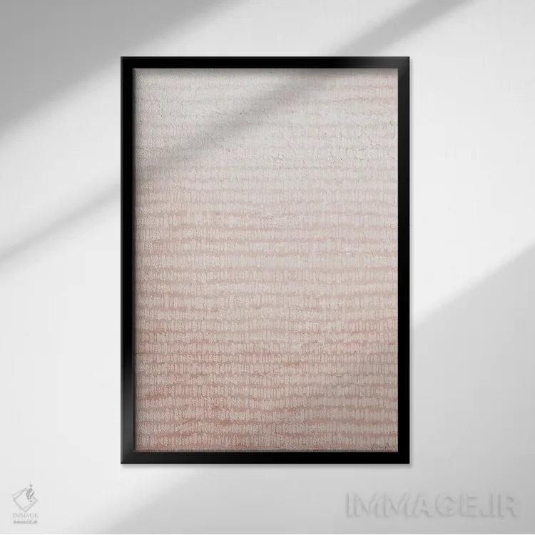 تابلو مینیمال امواج آرام ۱ اثر دنیس براون - نمای قابدار مشکی