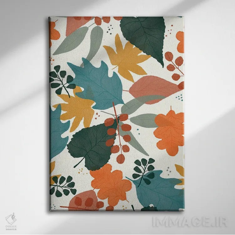 تابلو دکوراتیو حس وحال های پاییزی روزمره اثر دارلین سیل - نمای روبهرو روی دیوار