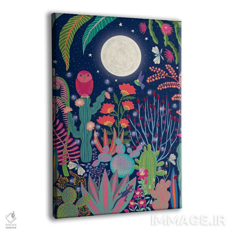 تابلو دکوراتیو جغد ماه اثر دارلین سیل - نمای پرسپکتیو محصول