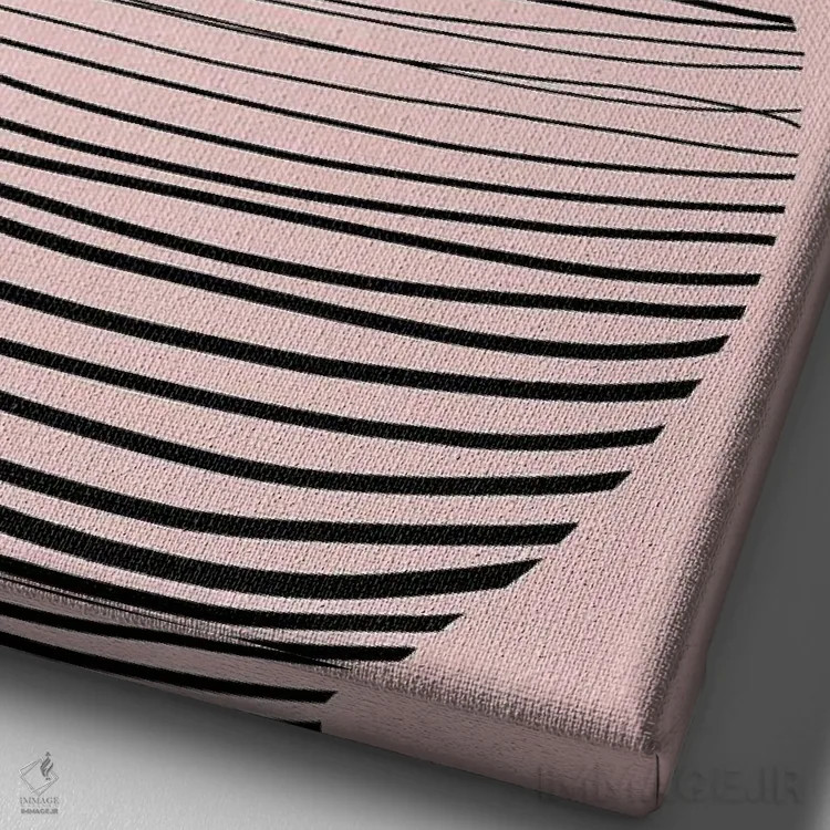 تابلو مینیمال نخل سیمی یک اثر دنیلا سانتیاگو - نمای نزدیک بافت بوم