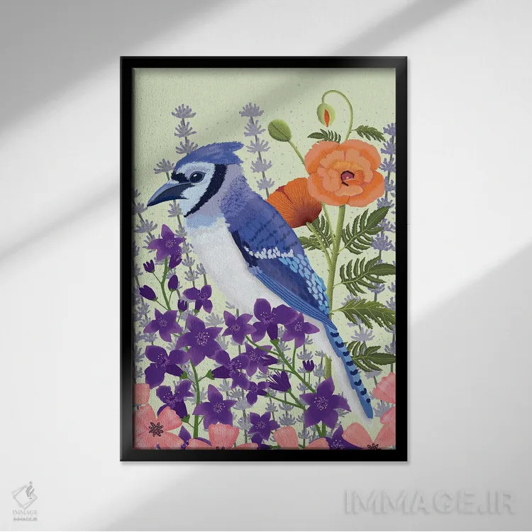 تابلو دکوراتیو جنگل جادویی اثر دارلین سیل - نمای قابدار مشکی