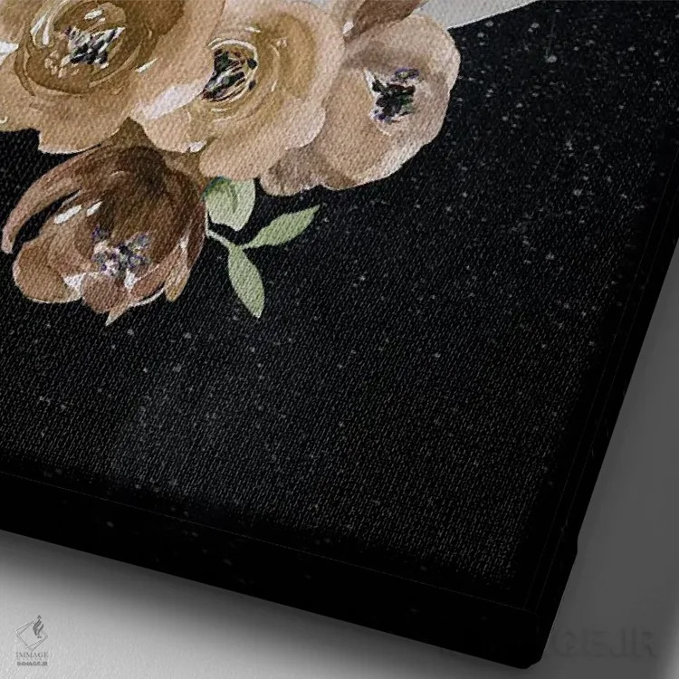 تابلو دکوراتیو ماه بوهمی اثر دنیلا سانتیاگو - نمای نزدیک بافت بوم