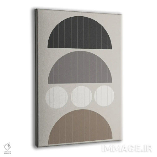 تابلو مینیمال نوارهای عمودی دو اثر دنیلا سانتیاگو - نمای پرسپکتیو محصول