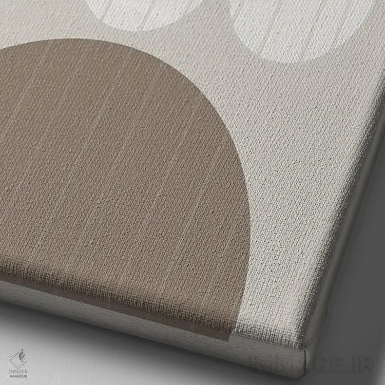 تابلو مینیمال نوارهای عمودی دو اثر دنیلا سانتیاگو - نمای نزدیک بافت بوم