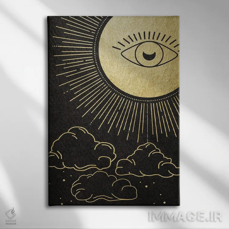 تابلو دکوراتیو چشم آسمانی اثر دنیلا سانتیاگو - نمای روبهرو روی دیوار