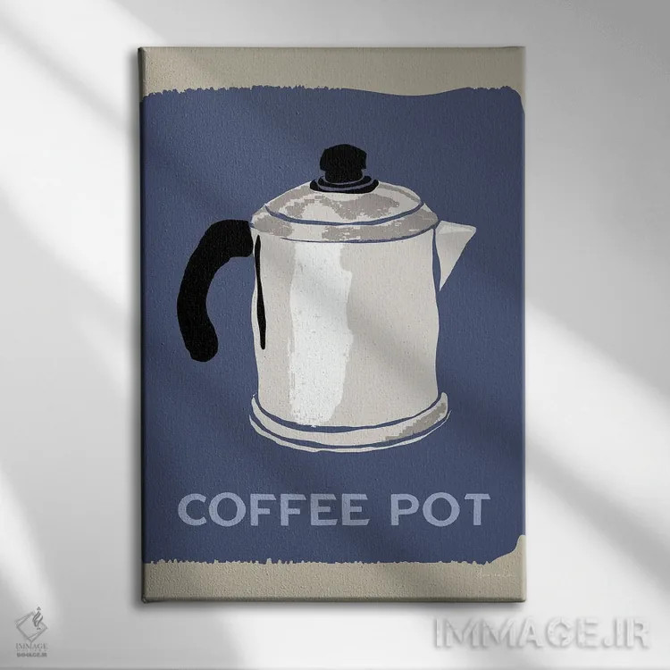 تابلو دکوراتیو قهوه مدرن یک اثر دنیلا سانتیاگو - نمای روبهرو روی دیوار