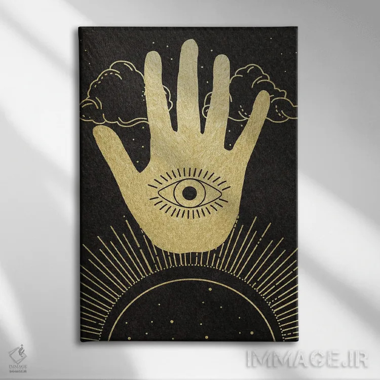 تابلو دکوراتیو نخل آسمانی اثر دنیلا سانتیاگو - نمای روبهرو روی دیوار