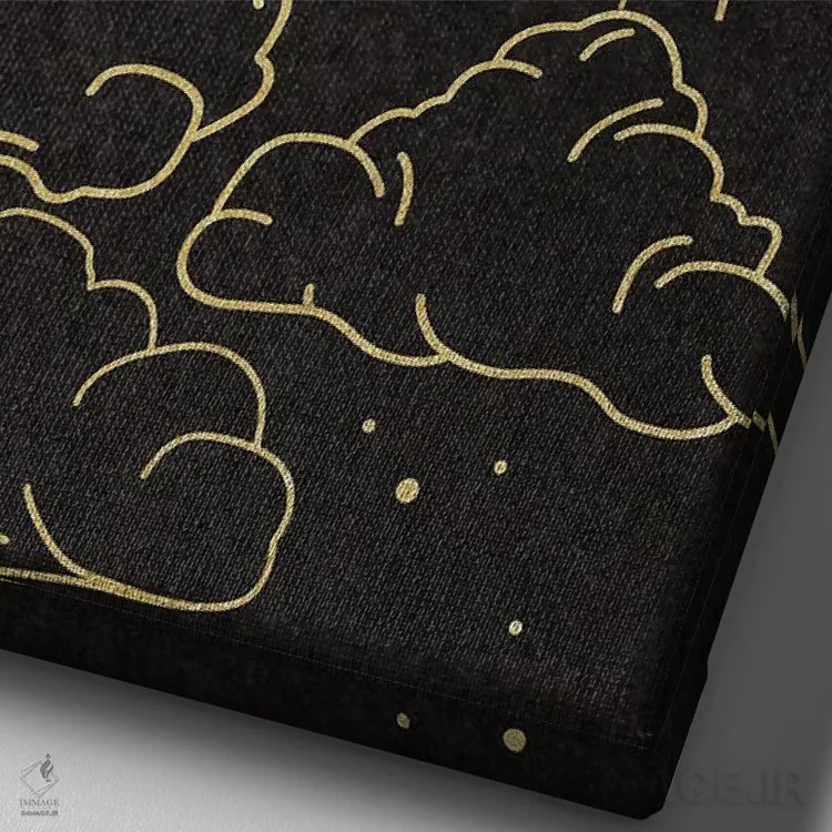 تابلو دکوراتیو چشم آسمانی اثر دنیلا سانتیاگو - نمای نزدیک بافت بوم