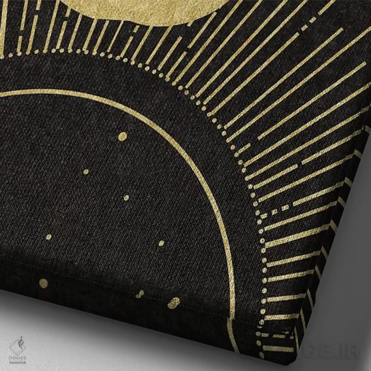 تابلو دکوراتیو نخل آسمانی اثر دنیلا سانتیاگو - نمای نزدیک بافت بوم