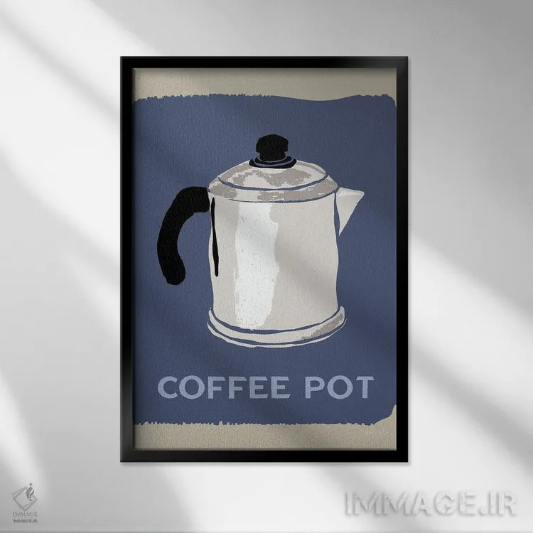 تابلو دکوراتیو قهوه مدرن یک اثر دنیلا سانتیاگو - نمای قابدار مشکی