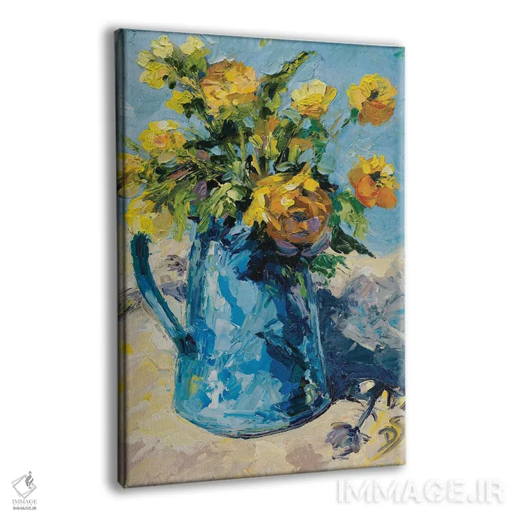 تابلو دکوراتیو والس آبی اثر دانا سورکینا - نمای پرسپکتیو محصول