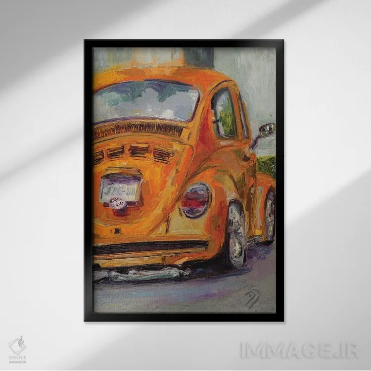 تابلو دکوراتیو زیر پوشش اثر دانا سورکینا - نمای قابدار مشکی