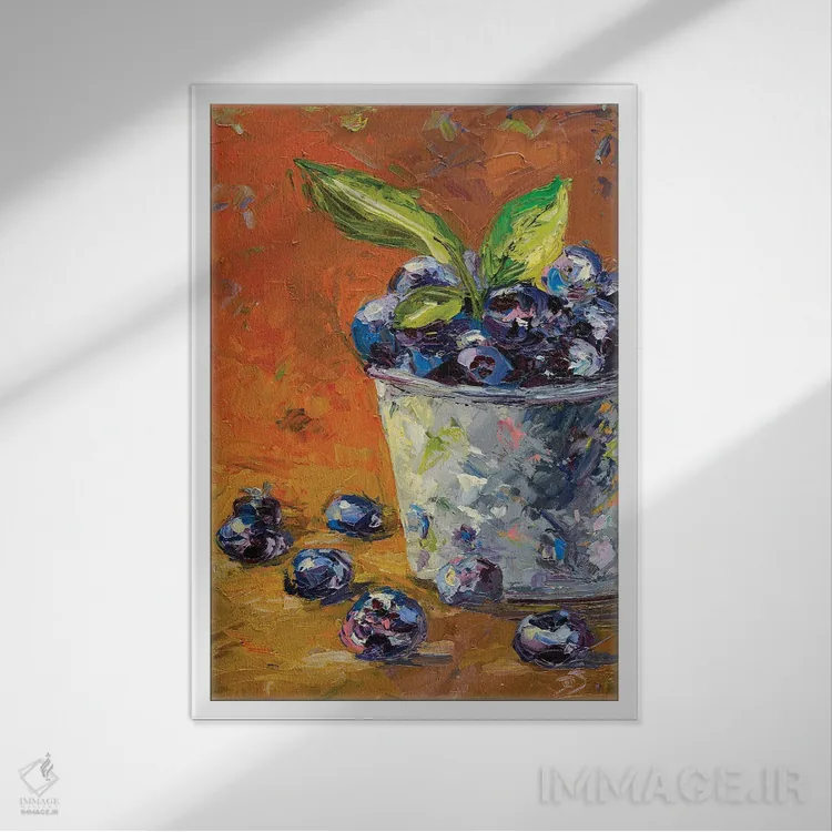 تابلو دکوراتیو جستجوی طبیعت اثر دانا سورکینا - نمای قابدار سفید