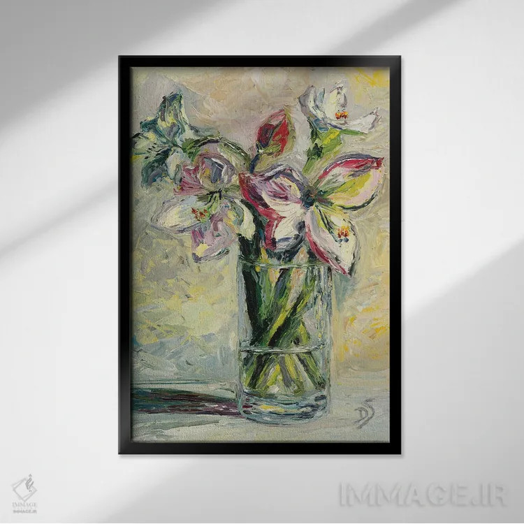 تابلو دکوراتیو آیا تو می کنی یا نمی کنی؟ اثر دانا سورکینا - نمای قابدار مشکی