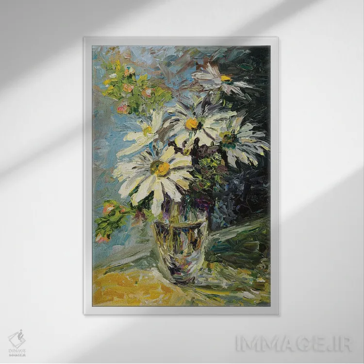 تابلو دکوراتیو ستارگان تابستانی اثر دانا سورکینا - نمای قابدار سفید