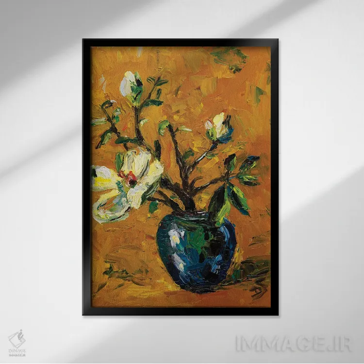 تابلو دکوراتیو قدم گذاشتن به سوی دیگر اثر دانا سورکینا - نمای قابدار مشکی