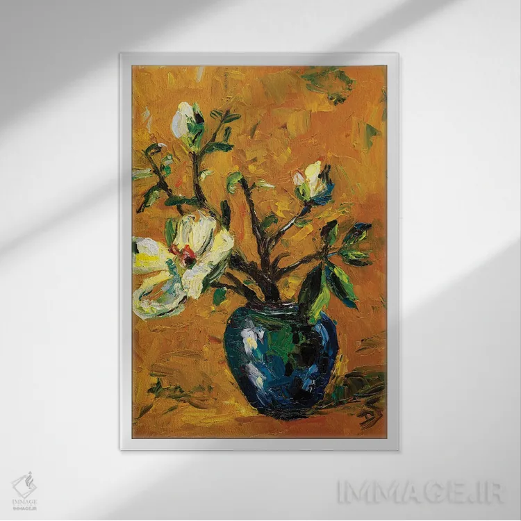 تابلو دکوراتیو قدم گذاشتن به سوی دیگر اثر دانا سورکینا - نمای قابدار سفید