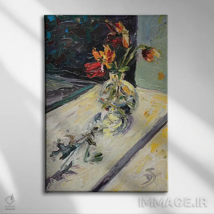 تابلو دکوراتیو دو ر می اثر دانا سورکینا - نمای روبهرو روی دیوار