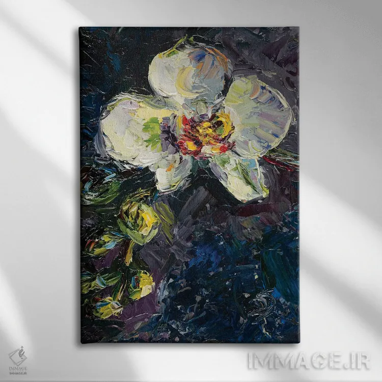 تابلو دکوراتیو ارکیده ها اثر دانا سورکینا - نمای روبهرو روی دیوار