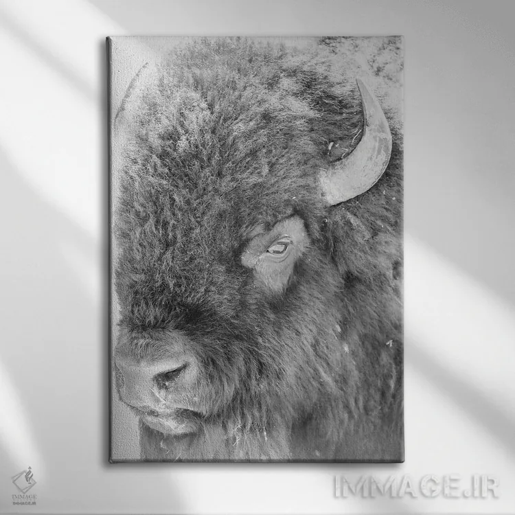 تابلو دکوراتیو پرتره بیزون اثر دن اسپرول - نمای روبهرو روی دیوار