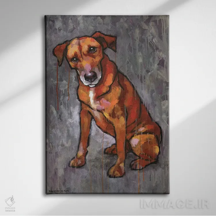 تابلو دکوراتیو رایلی اثر داگلاس سیمونسون - نمای روبهرو روی دیوار