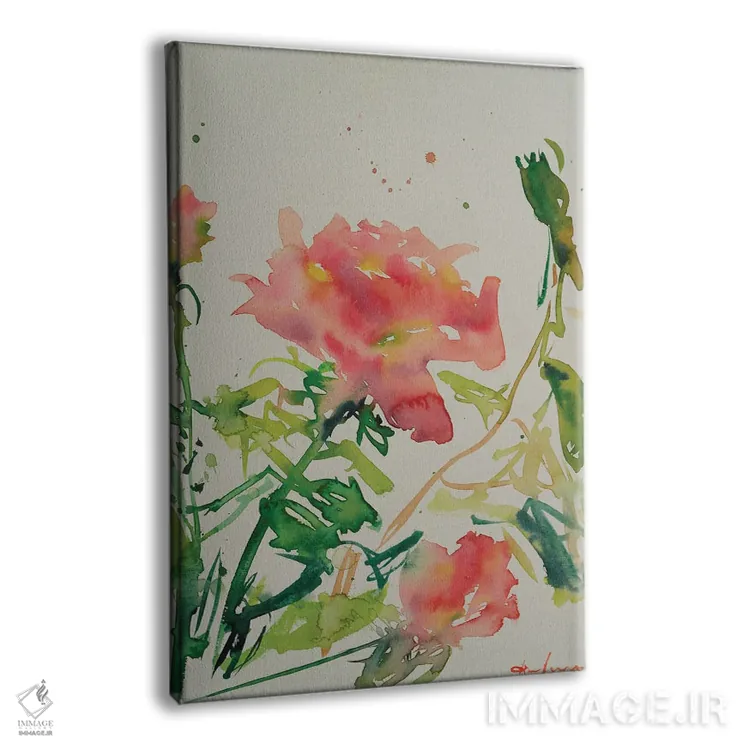 تابلو دکوراتیو رز تنها اثر باورا آسه وا - نمای پرسپکتیو محصول