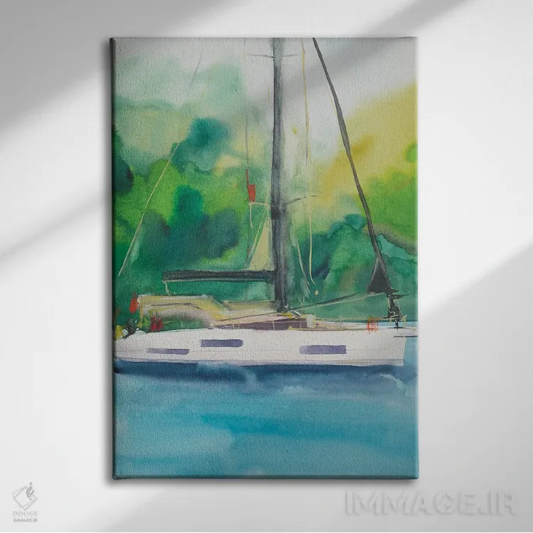 تابلو دکوراتیو چه نوع قایق تفریحی داری؟ اثر باورا آسه وا - نمای روبهرو روی دیوار