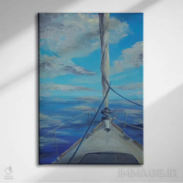 تابلو دکوراتیو دوردست اثر باورا آسه وا - نمای روبهرو روی دیوار