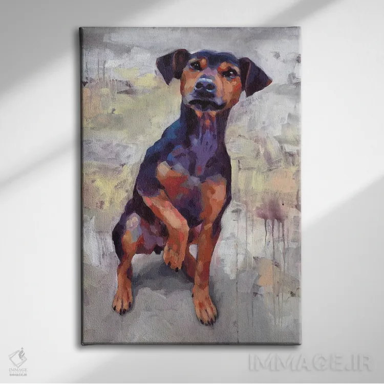 تابلو دکوراتیو پسر باهوش اثر داگلاس سیمونسون - نمای روبهرو روی دیوار