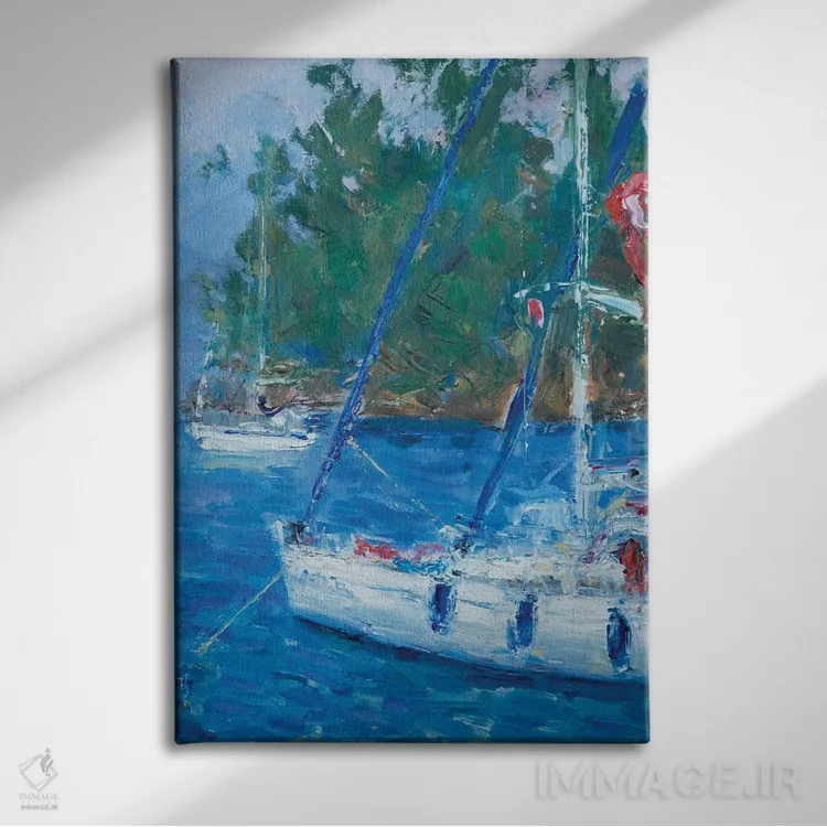 تابلو دکوراتیو ما هنوز اینجاییم اثر باورا آسه وا - نمای روبهرو روی دیوار