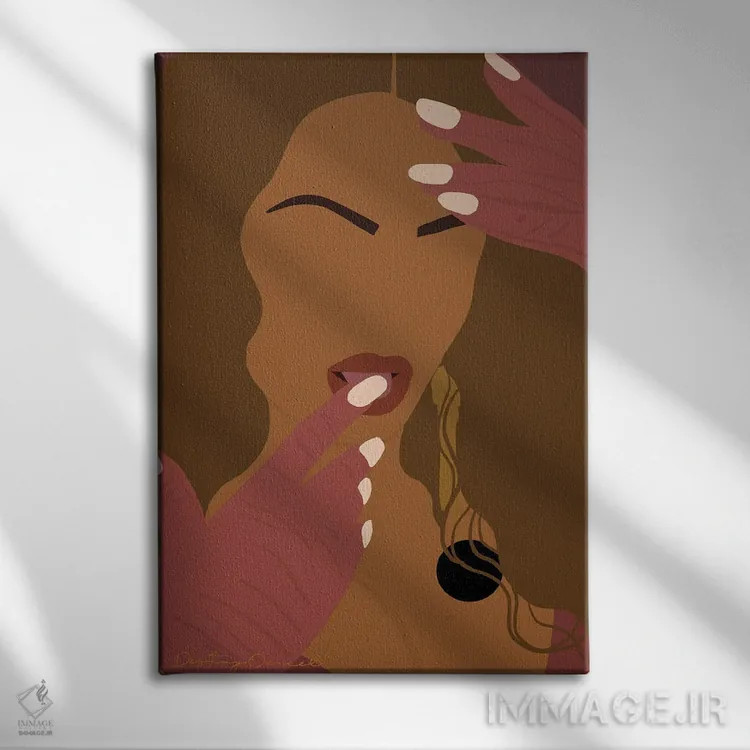 تابلو دکوراتیو اینترنت بیانسه اثر دستینی دارسل - نمای روبهرو روی دیوار