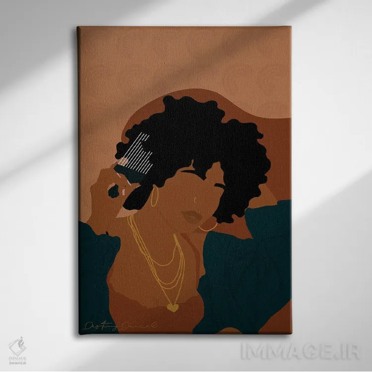 تابلو دکوراتیو کریسمس اثر دستینی دارسل - نمای روبهرو روی دیوار