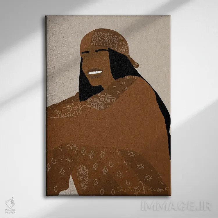 تابلو دکوراتیو کاملا ریون اثر دستینی دارسل - نمای روبهرو روی دیوار