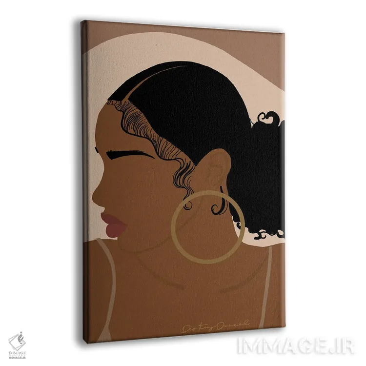 تابلو دکوراتیو موی کودکانه اثر دستینی دارسل - نمای پرسپکتیو محصول