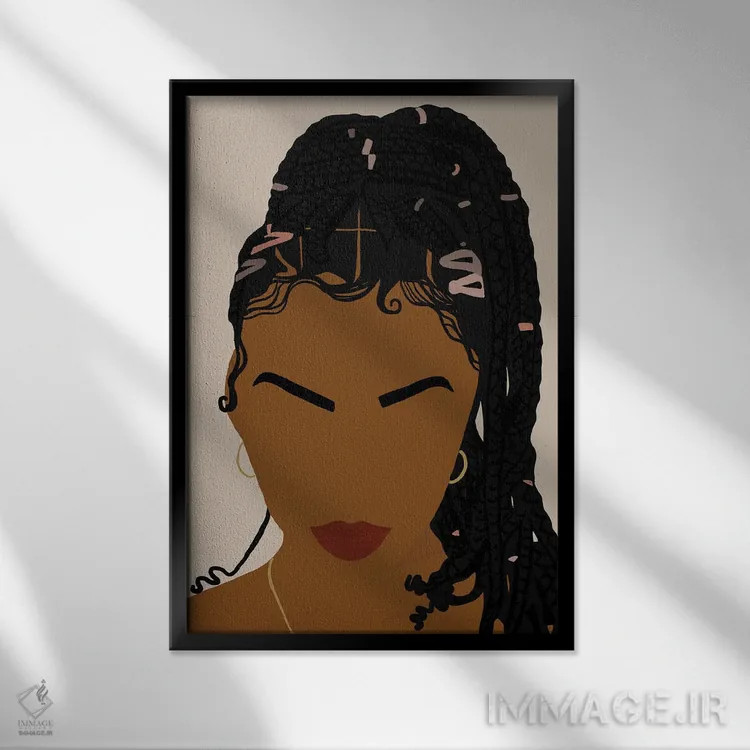 تابلو دکوراتیو رویا اثر دستینی دارسل - نمای قابدار مشکی