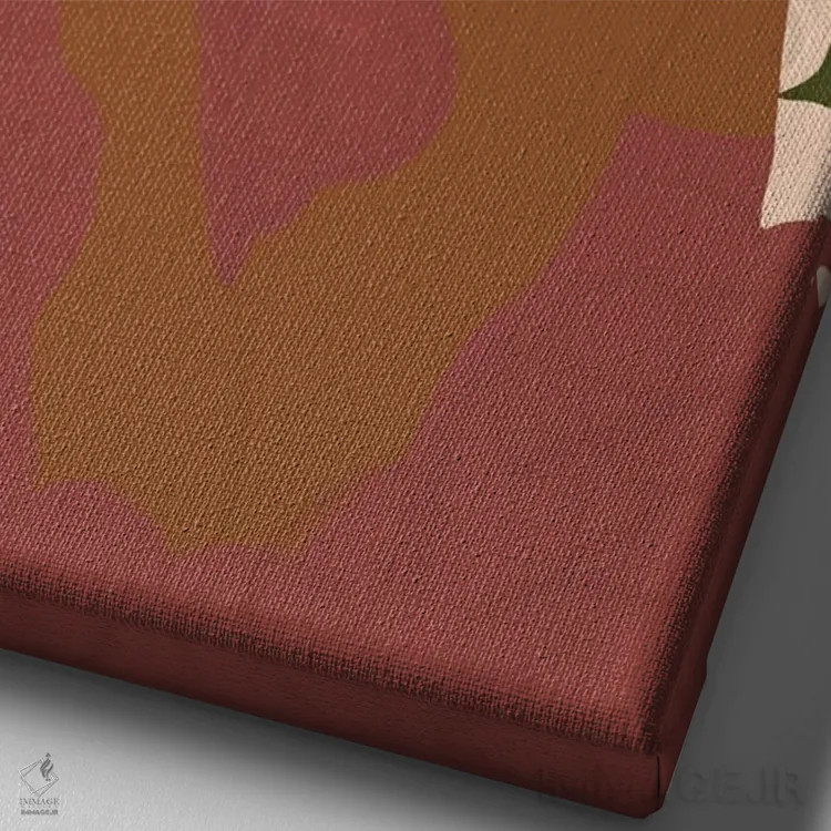 تابلو دکوراتیو ملکه گل ها اثر دستینی دارسل - نمای نزدیک بافت بوم