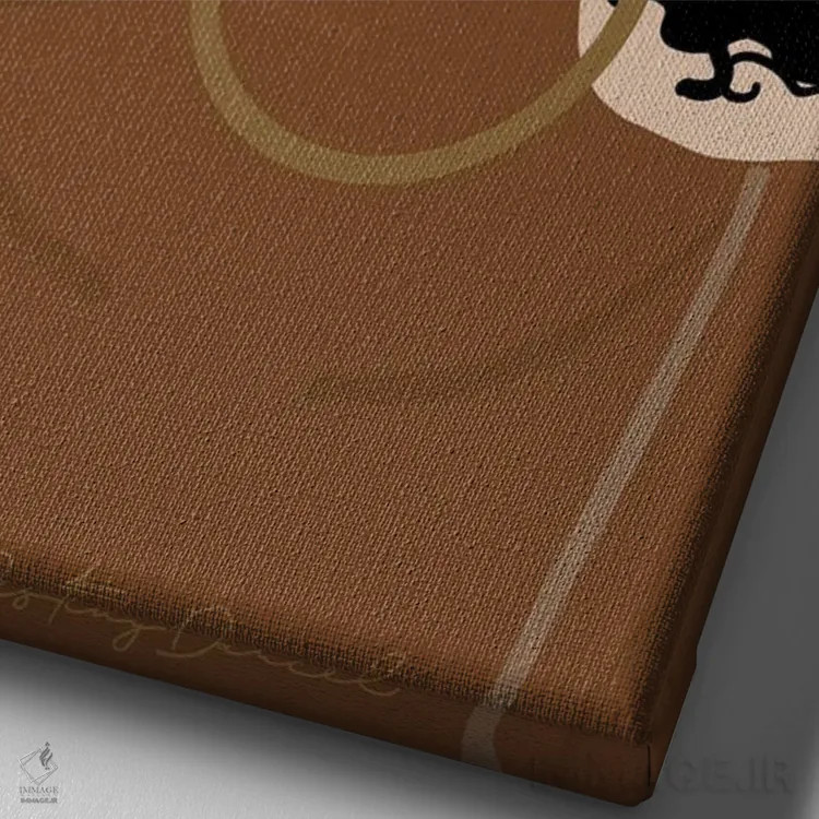 تابلو دکوراتیو موی کودکانه اثر دستینی دارسل - نمای نزدیک بافت بوم