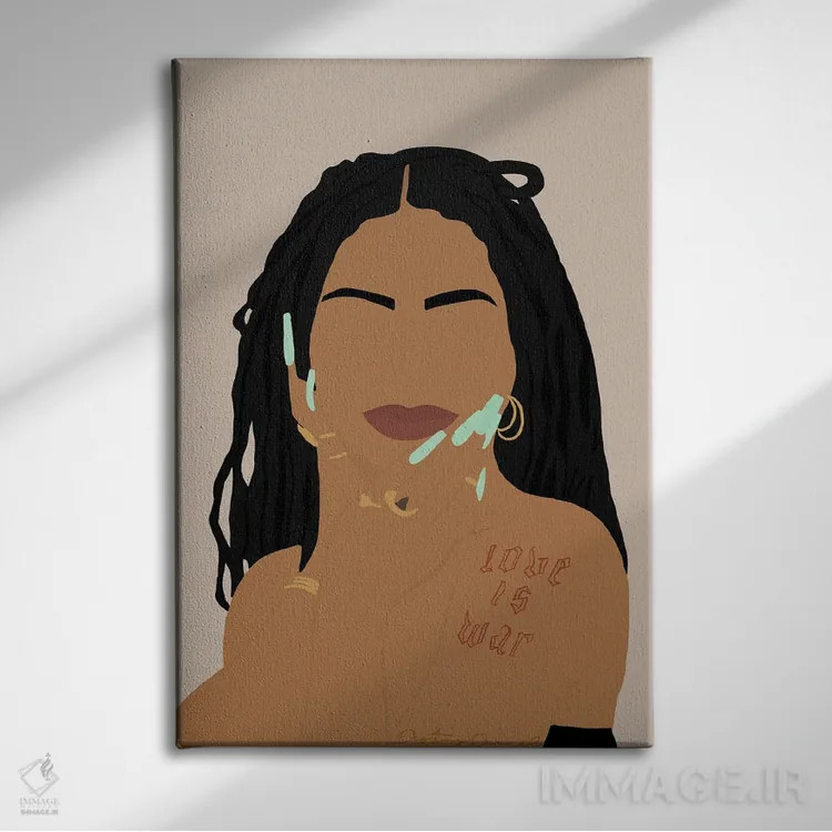 تابلو دکوراتیو ده هزار اثر دستینی دارسل - نمای روبهرو روی دیوار