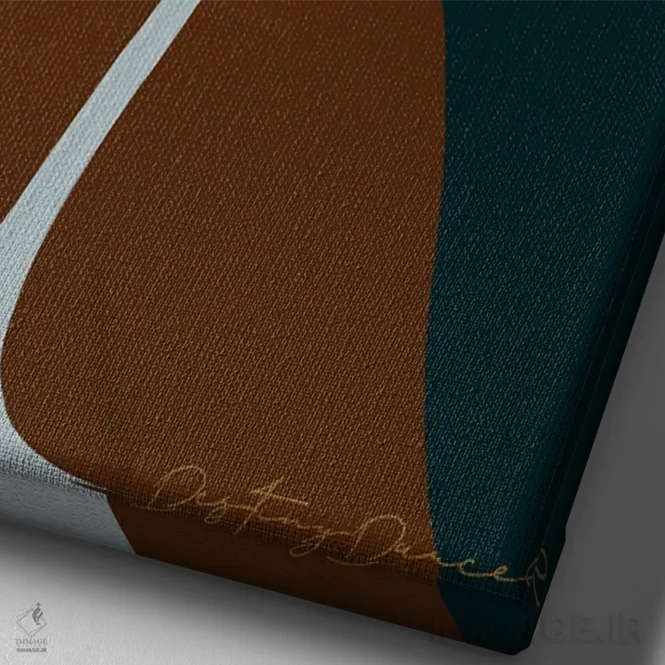 تابلو دکوراتیو کلاه بانوان اثر دستینی دارسل - نمای نزدیک بافت بوم