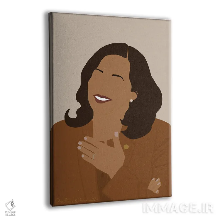 تابلو دکوراتیو مالکیت سیاهان اثر دستینی دارسل - نمای پرسپکتیو محصول