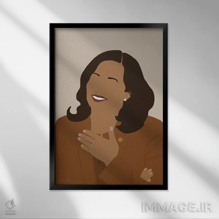 تابلو دکوراتیو مالکیت سیاهان اثر دستینی دارسل - نمای قابدار مشکی